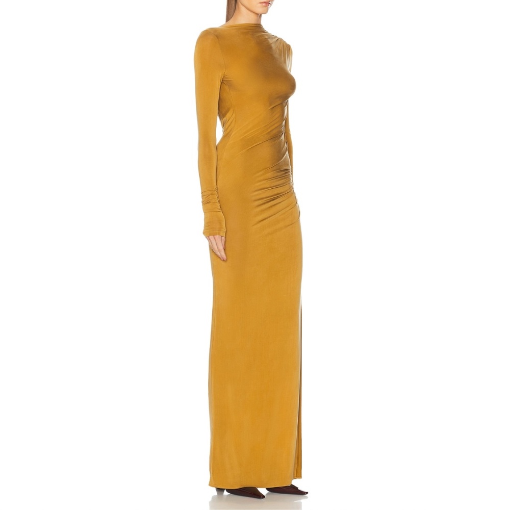 NWT | The Andamane Sophie Maxi Dress Gold | Sz IT 38 - Picture 8 of 12